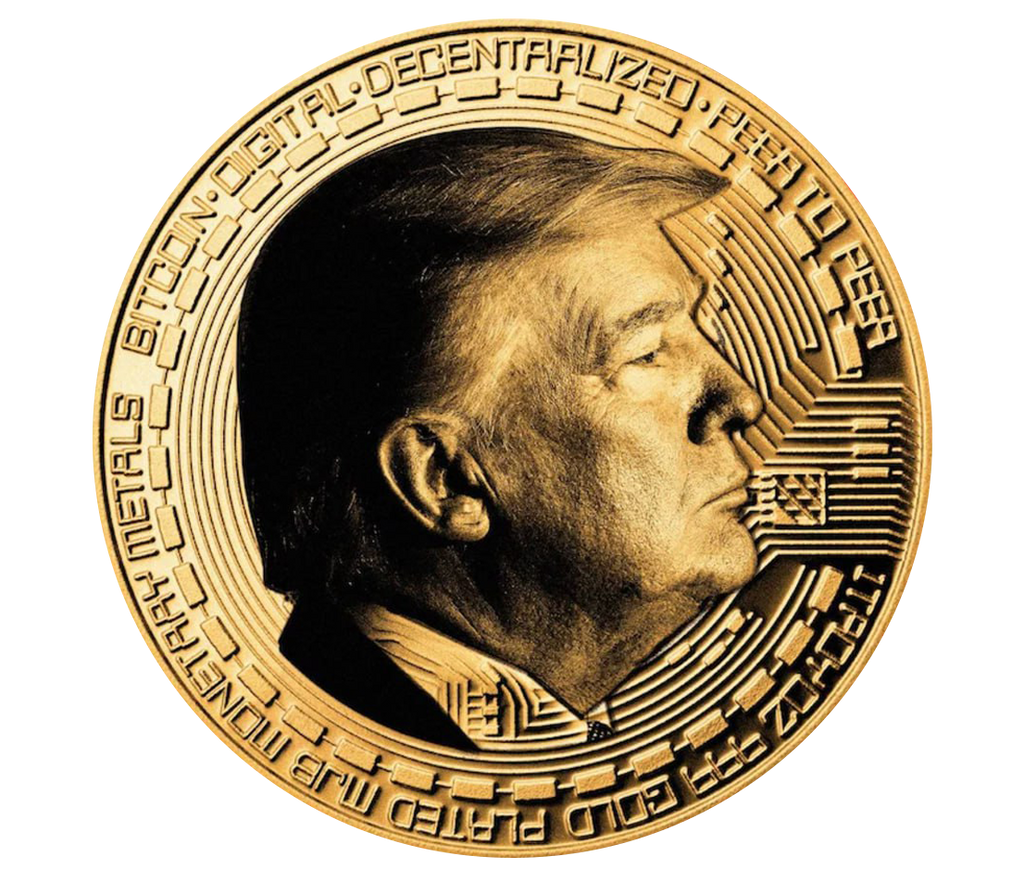 TRUMP FIRST EDITION GOLD BITCOIN COIN
