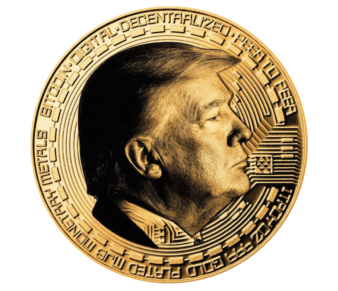 TRUMP FIRST EDITION GOLD BITCOIN COIN
