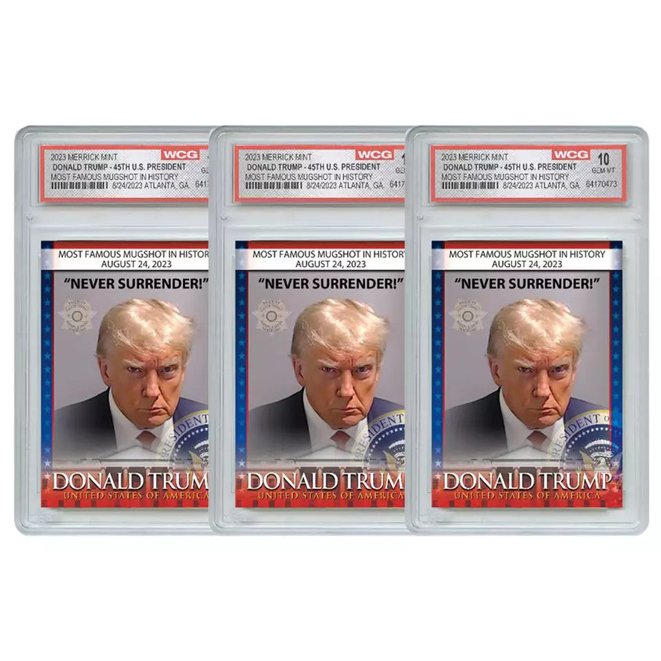 Trump Mugshot Collectible Trading Card - Limited Signature Edition