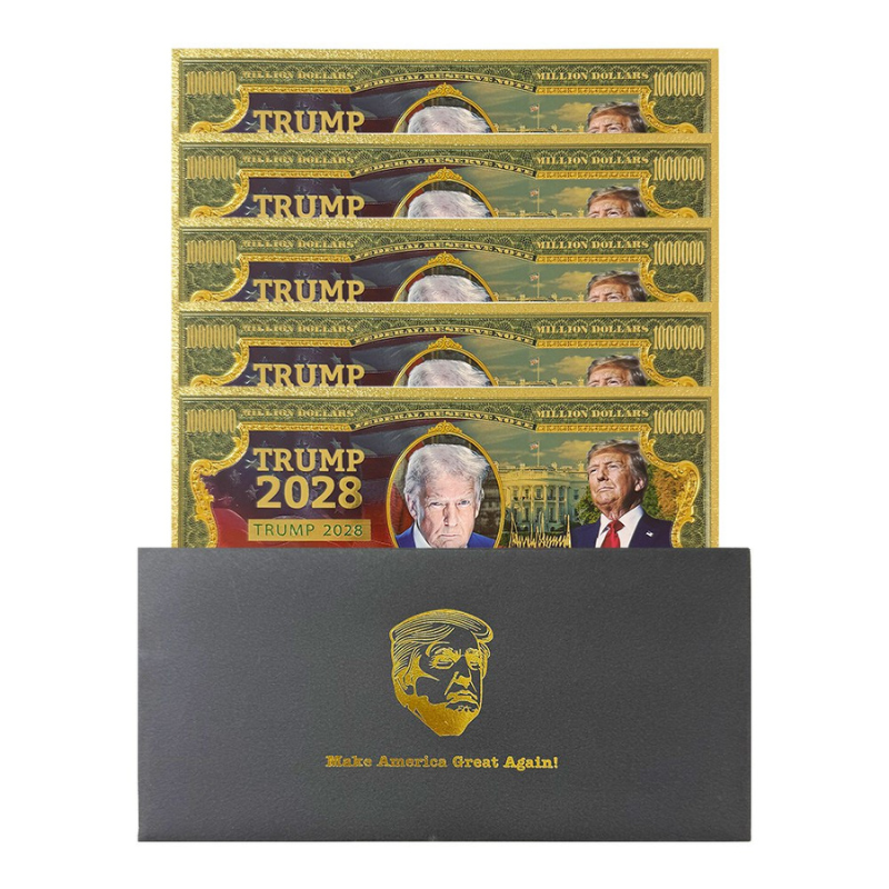 Trump 2028 Gold Buck Bill (5 Pack)