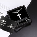 Sterling Silver 47 President “In God We Trust” Cross Necklace